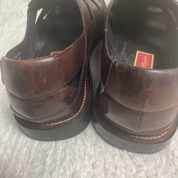 Cole Haan Men\'s Leather Brown Fisherman slip on shoes SZ13M main image 5